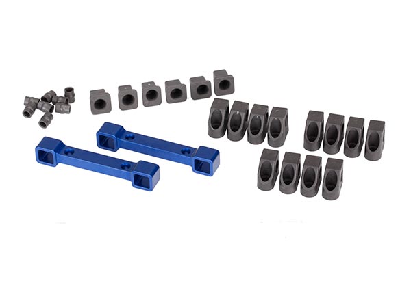 Blue Aluminum Suspension Arm Mounts & Hardware Blue Aluminum Suspension Arm Mounts & Hardware