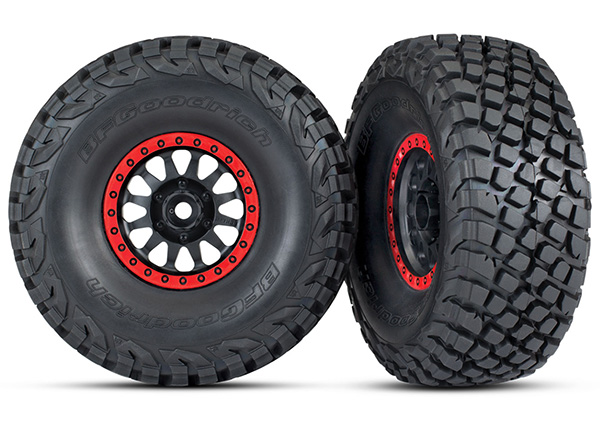 Method Black & Red Wheels w/ BFG Tires (2)