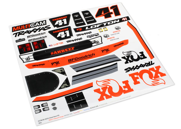 Unlimited Desert Racer Fox Decals