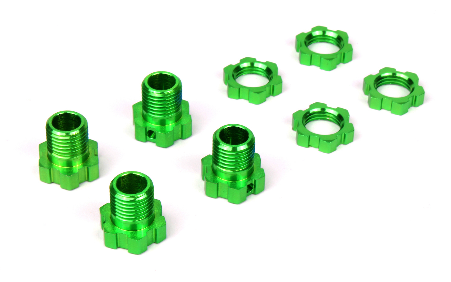 17 mm aluminum hubs and nuts