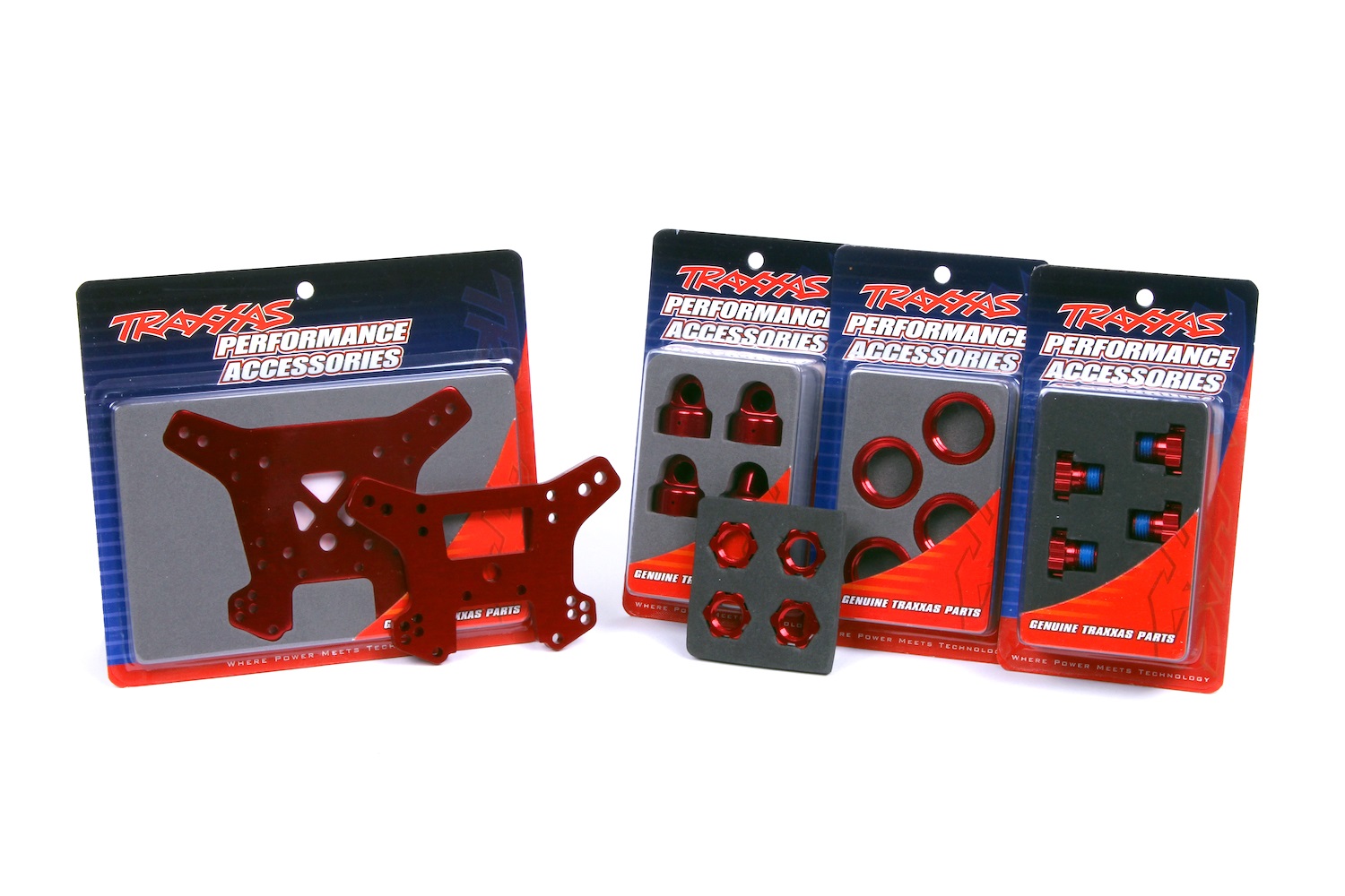 Red aluminum Sledge components