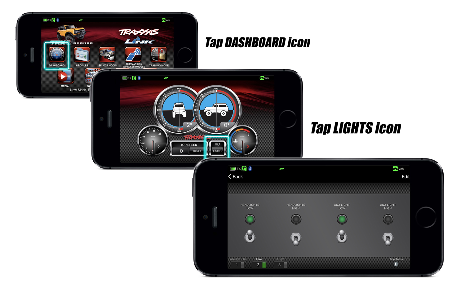 Access lighting controls
