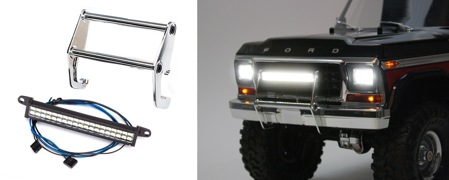 LED push bar installation