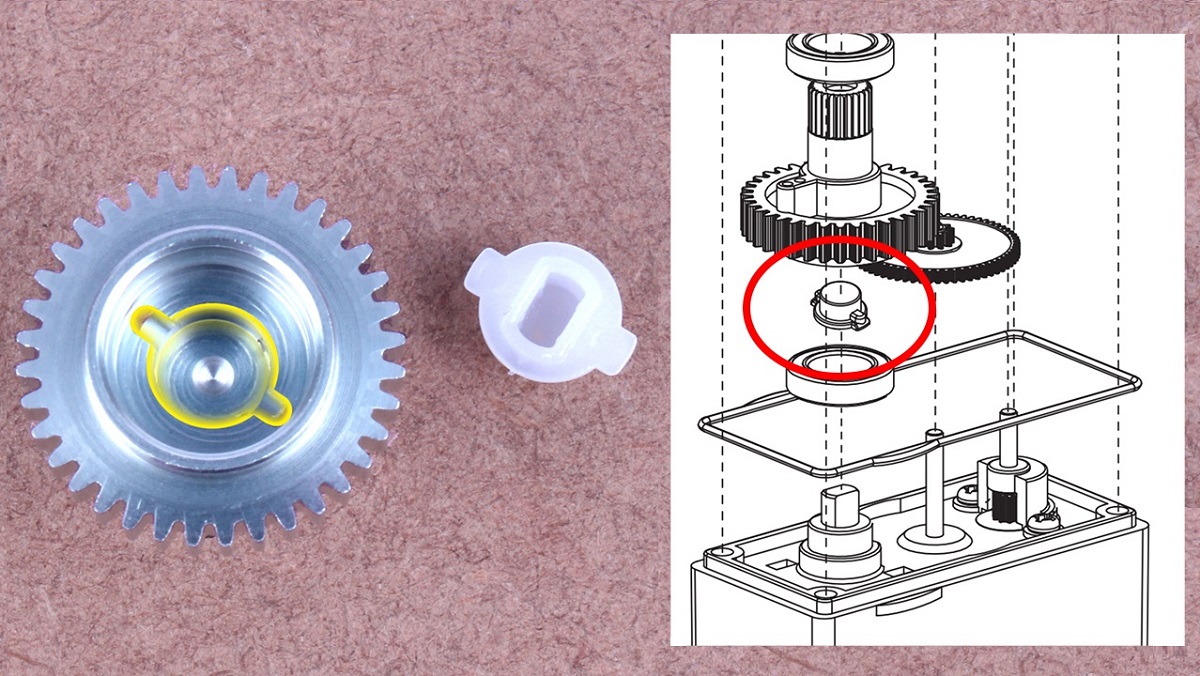 Installing the output gear