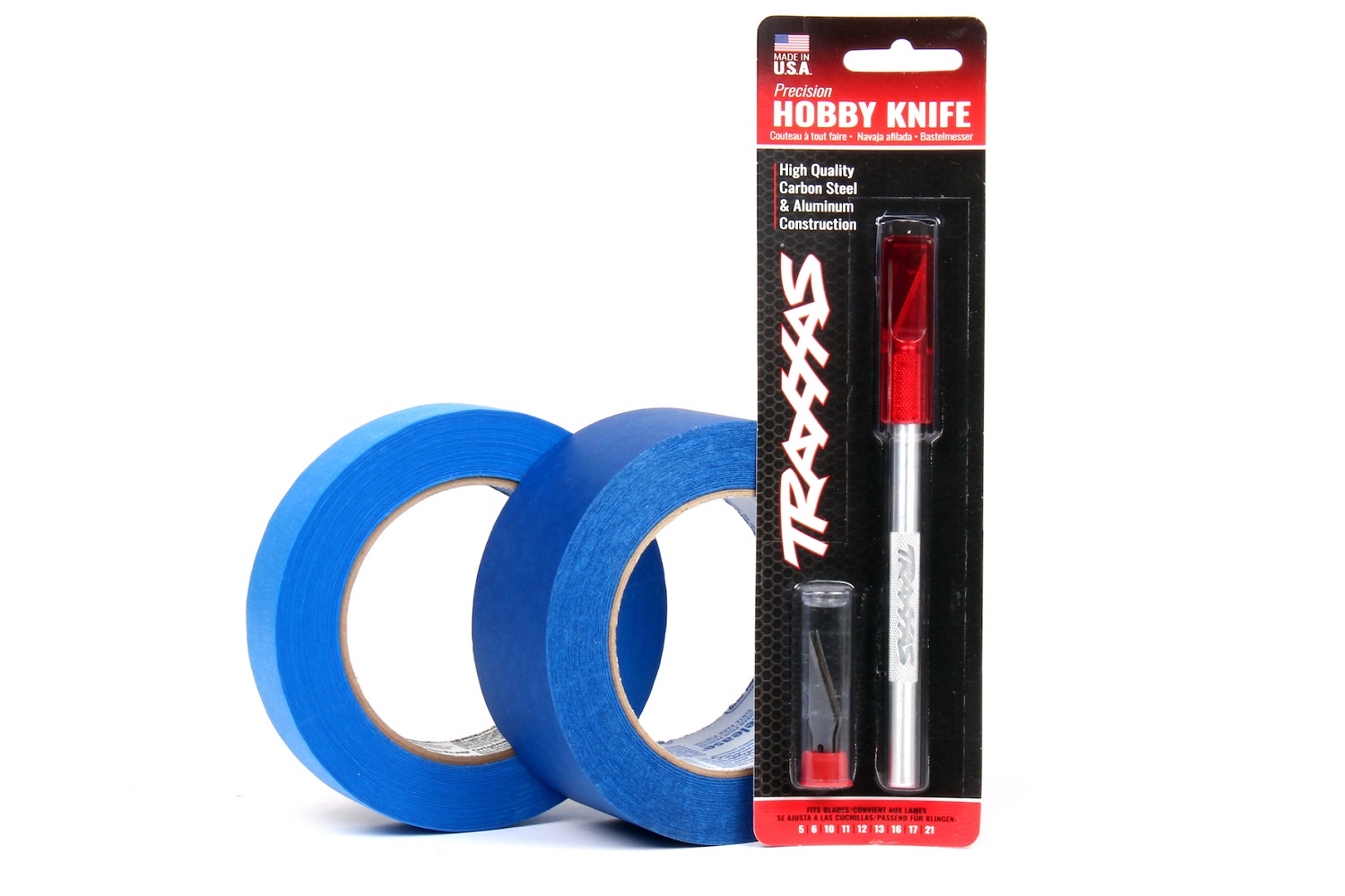 Hobby knife and tape