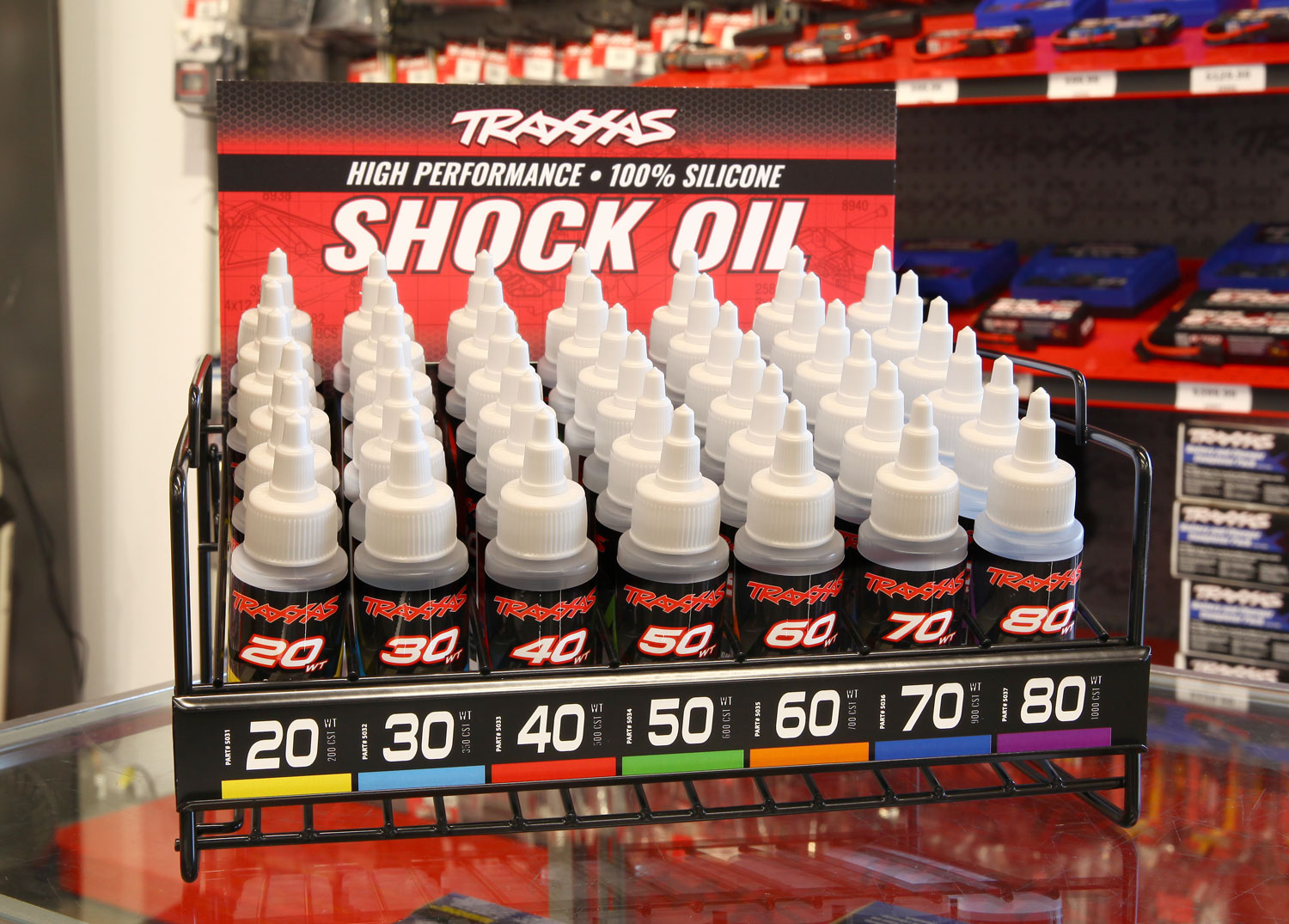 Shock oil display