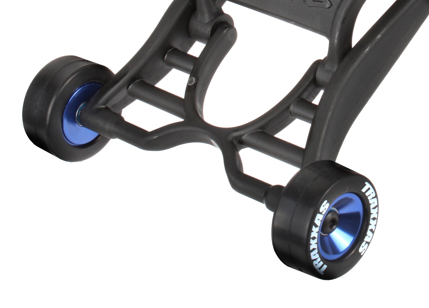 Installed wheelie bar