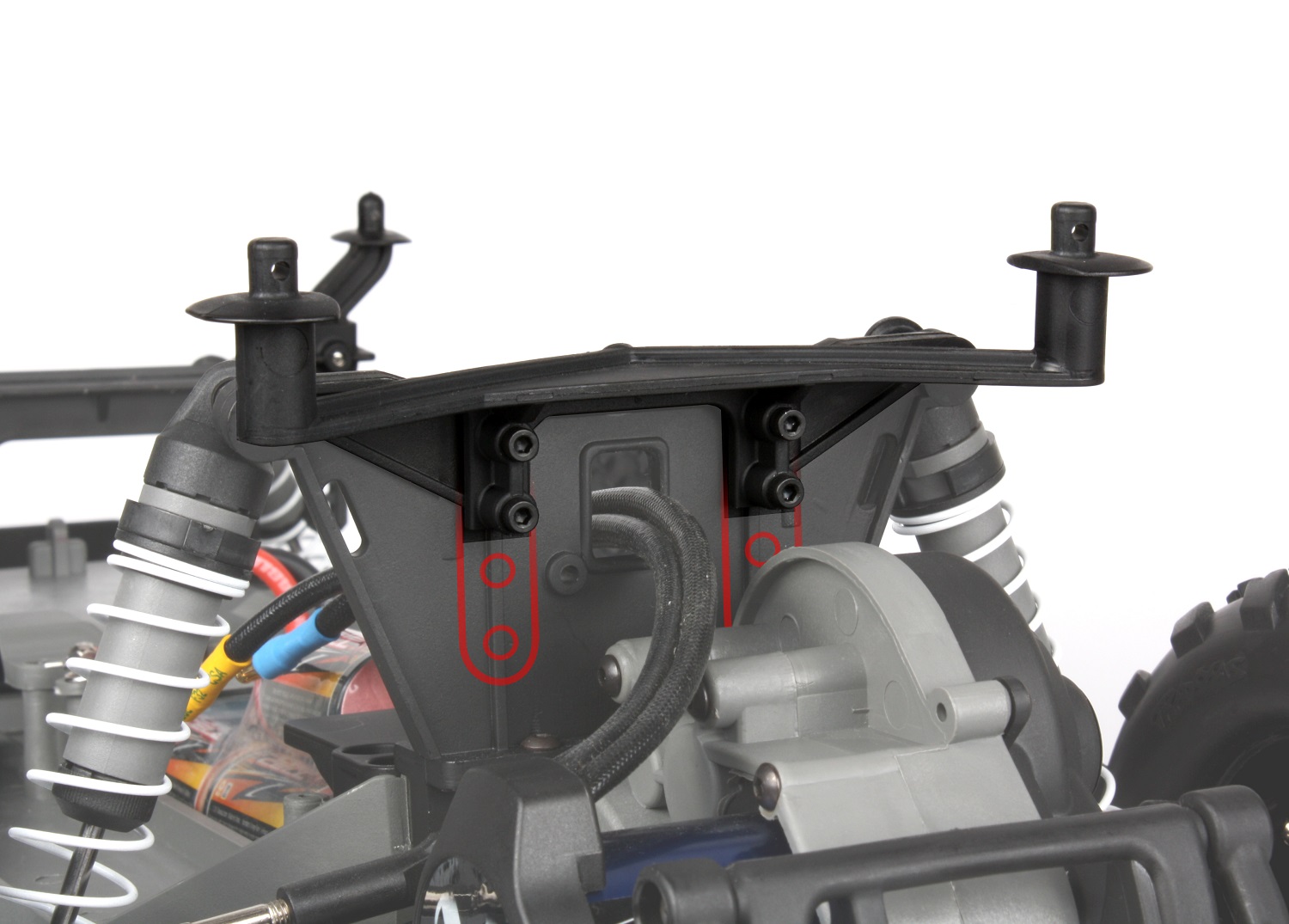 Trim the rear mount