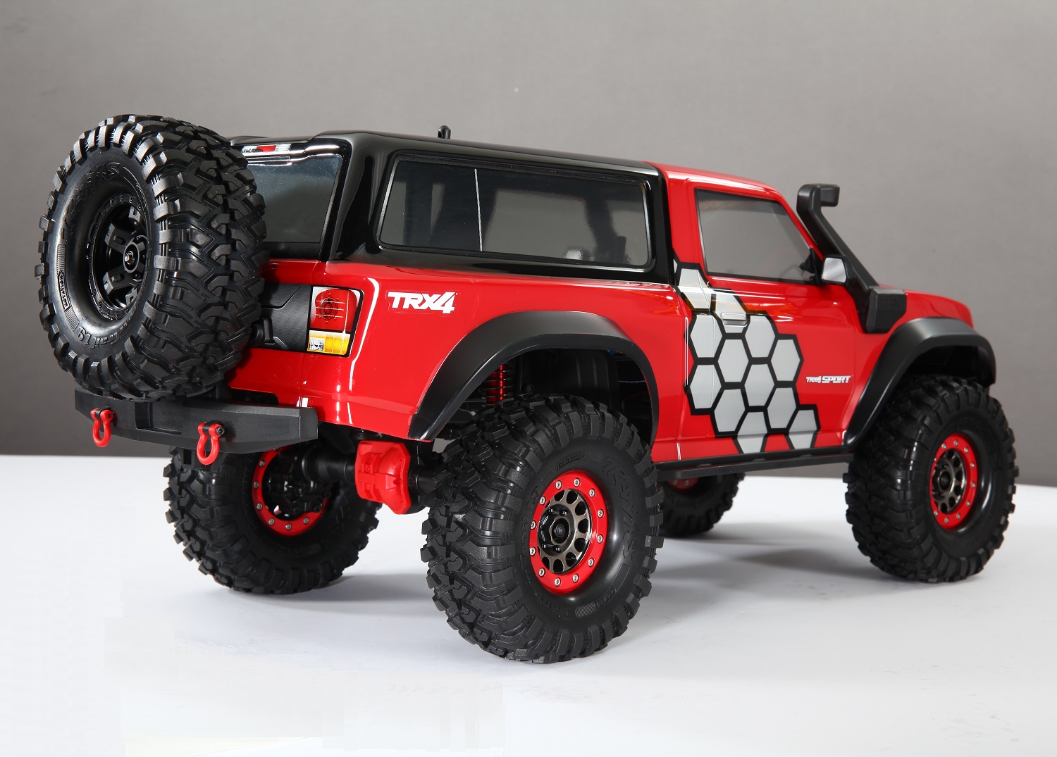 Installed tire carrier