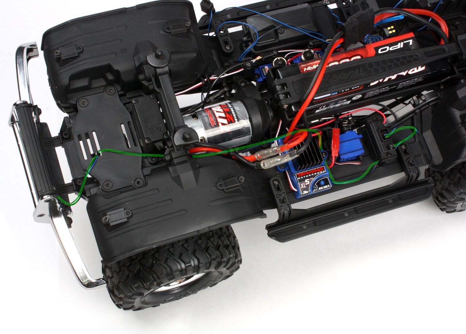Route the wires to the lighting module