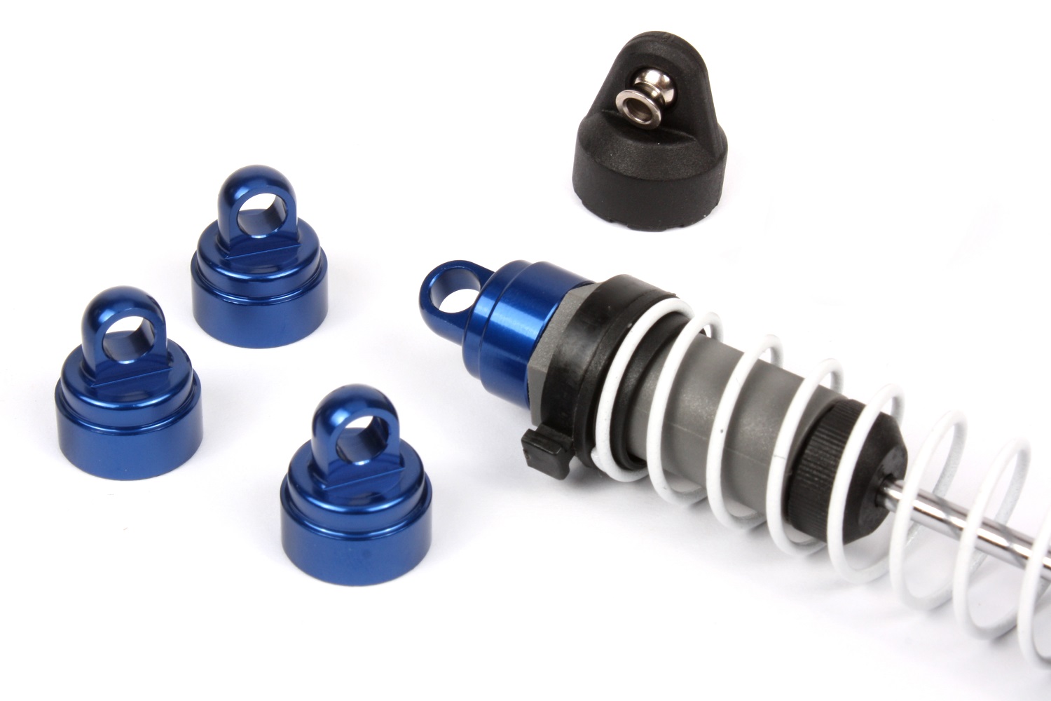 Aluminum shock caps