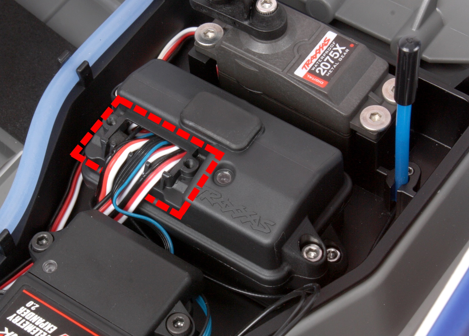 Open the waterproof receiver box