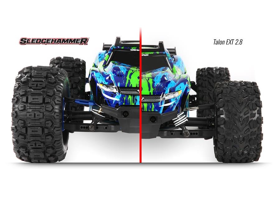 Sledgehammers provide 10 mm extra ground clearance