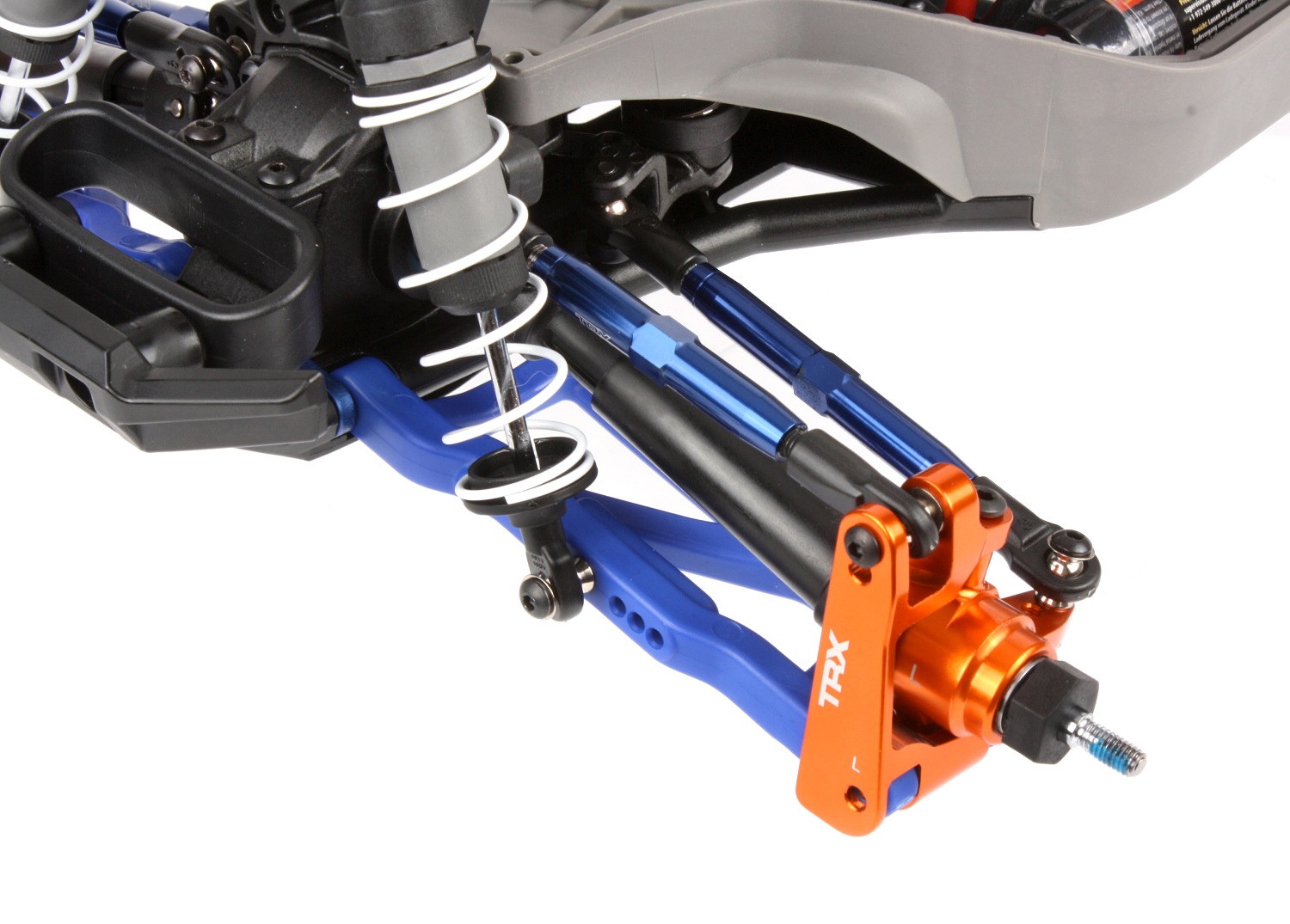 Completed front suspension