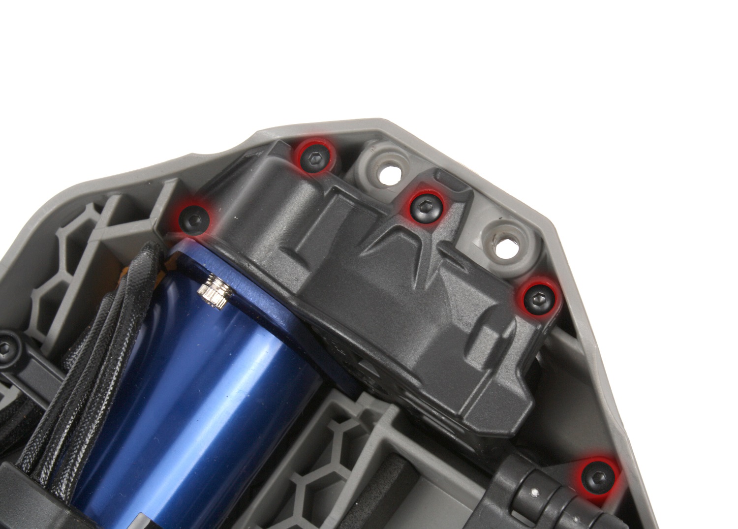 Remove motor mount screws