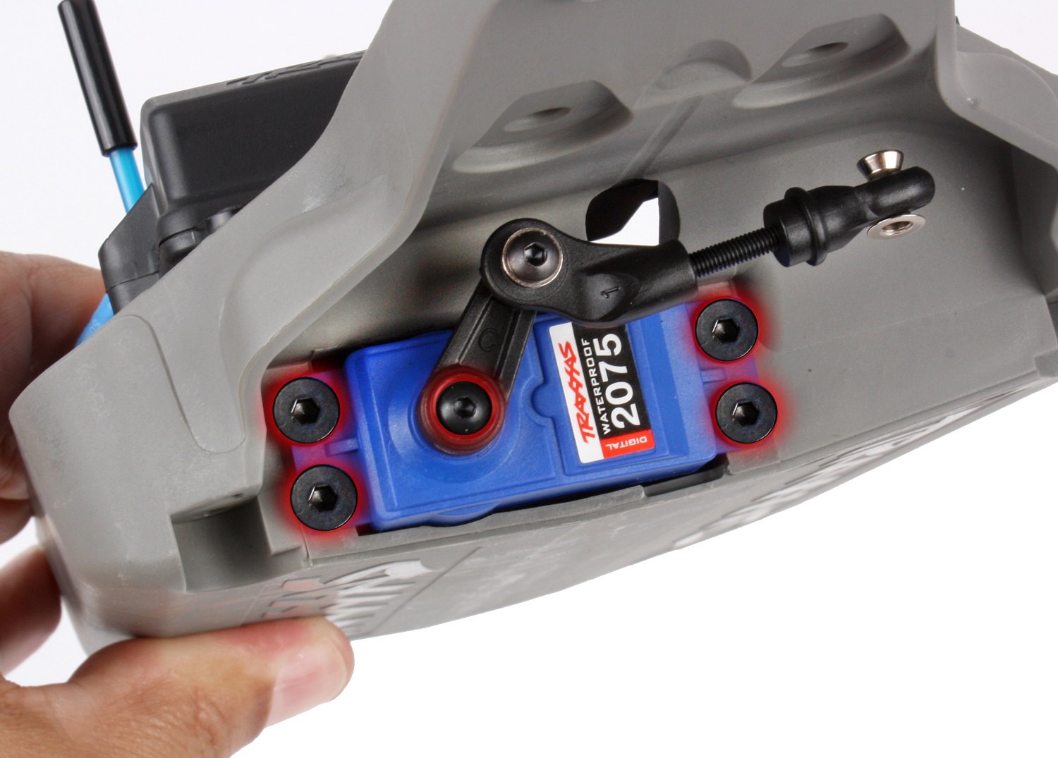 Remove the servo screws