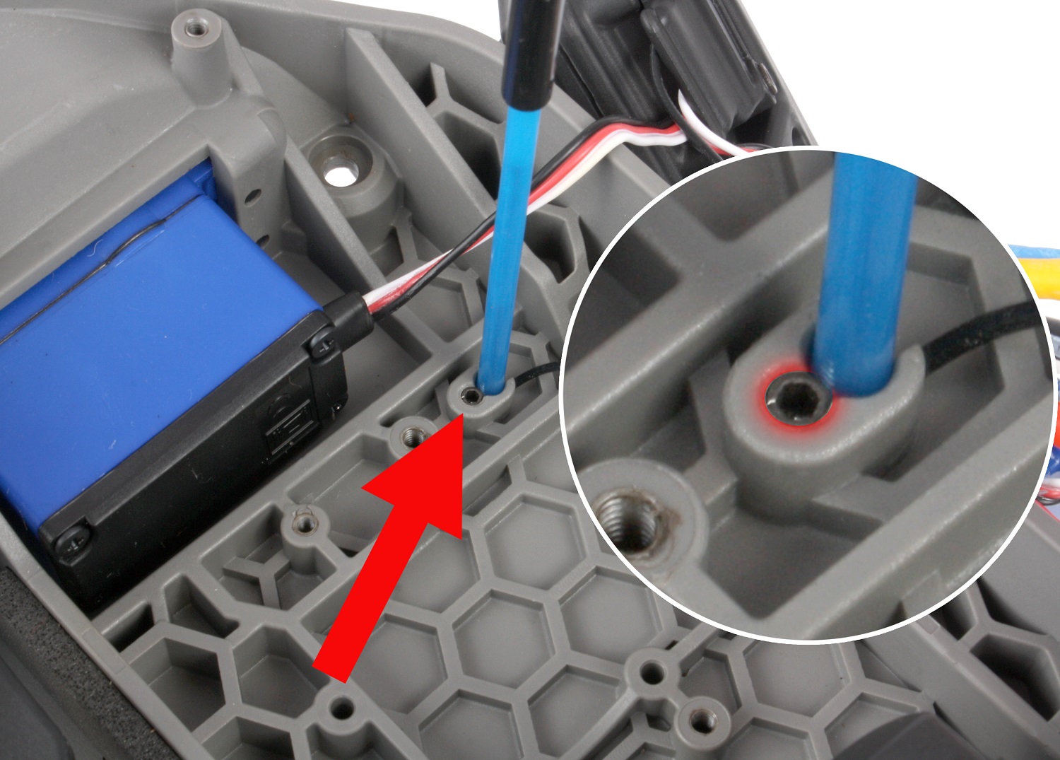Remove antenna screw