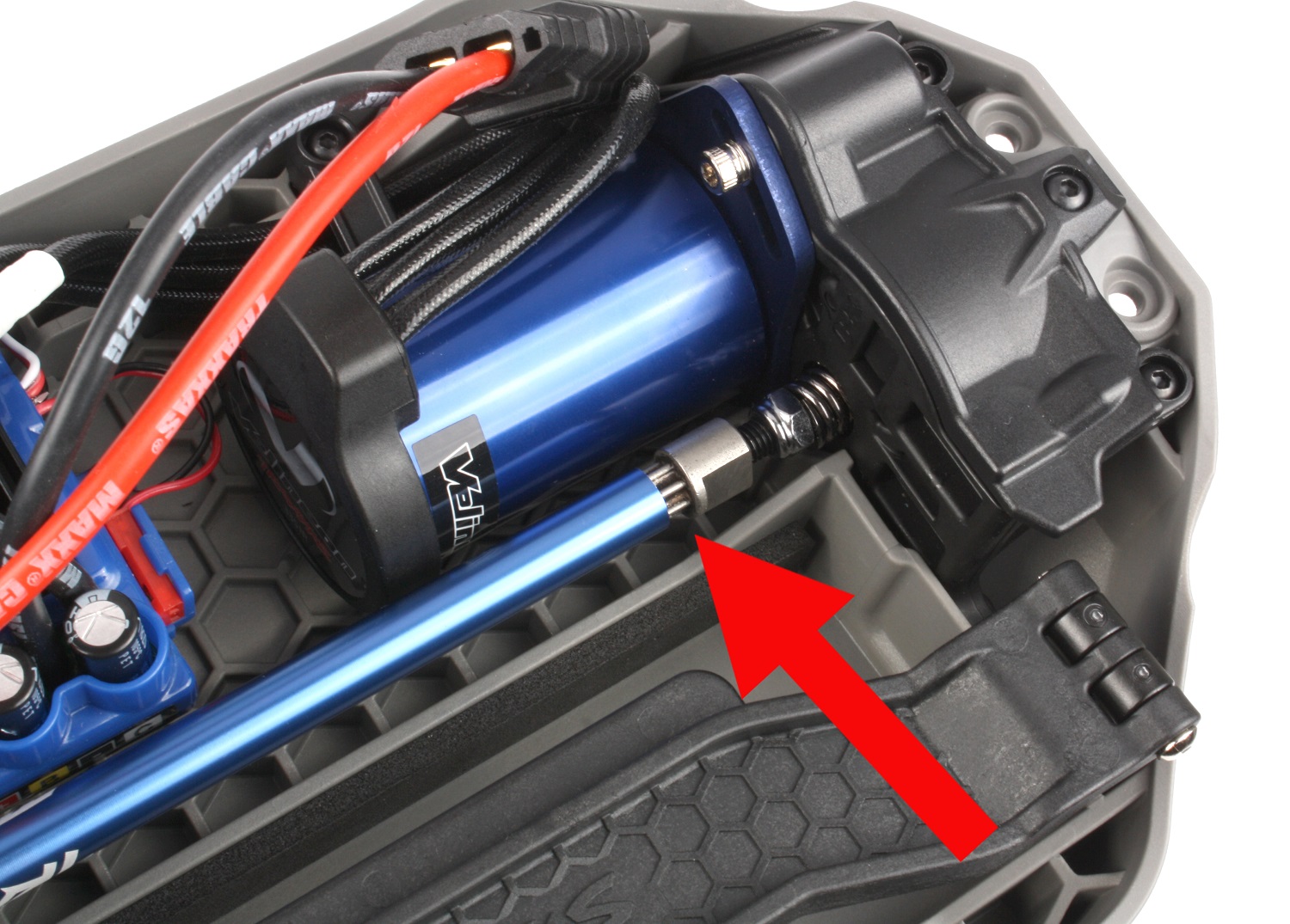 Align the splines with the shaft