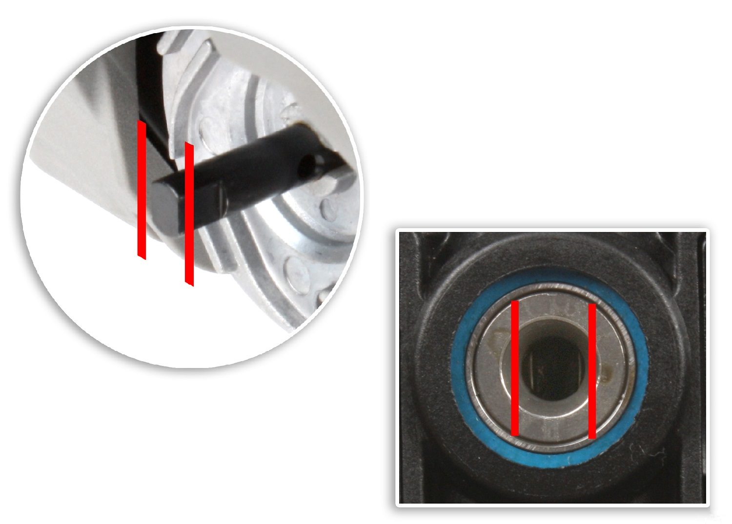 Align the flat spots