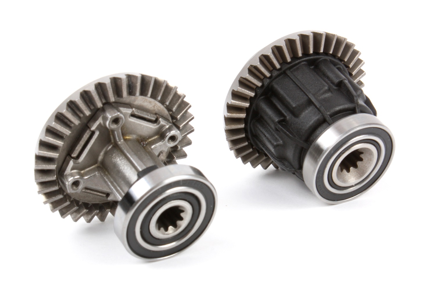 The differential includes the necessary bearings