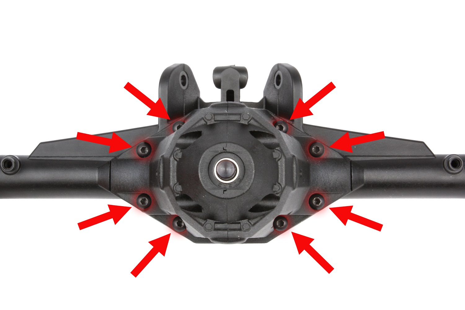 Remove the 8 differential carrier screws