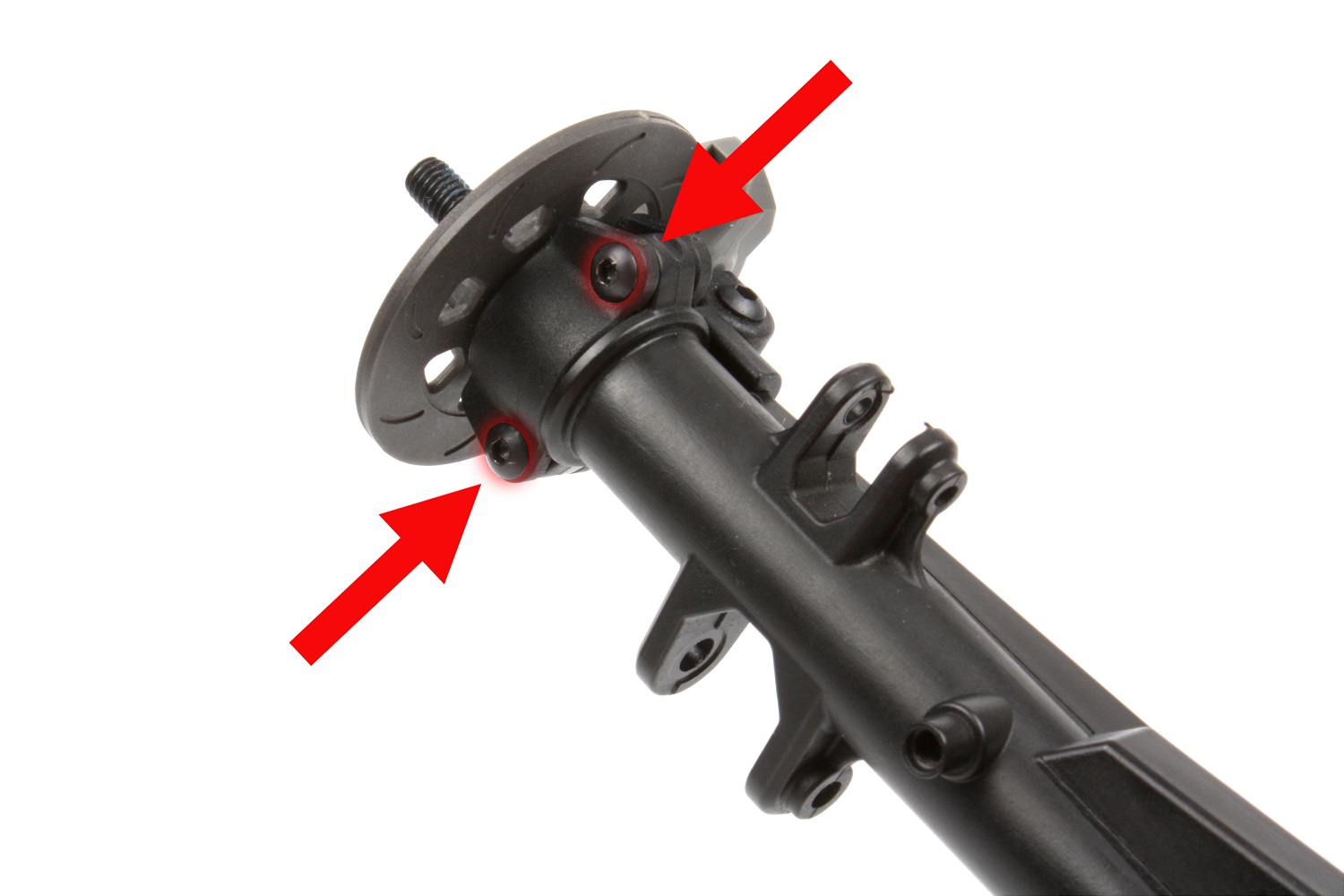Remove the axle cap screws