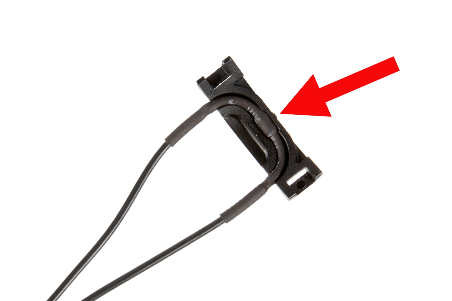 Align the thermistor with the notch in the mount
