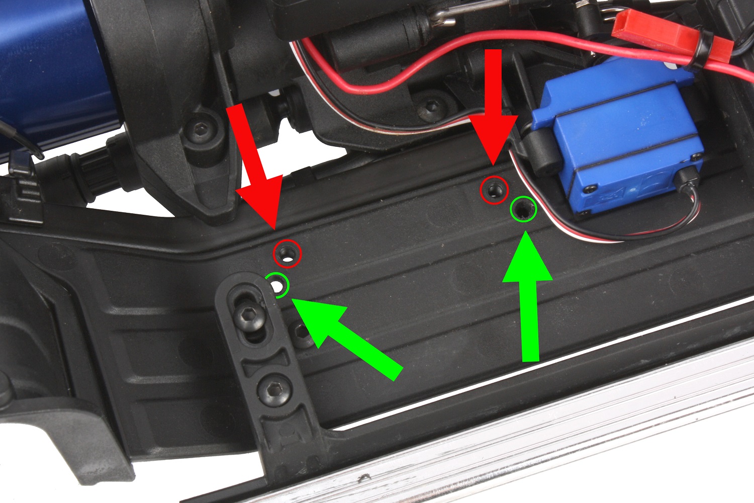Drill new mounting holes