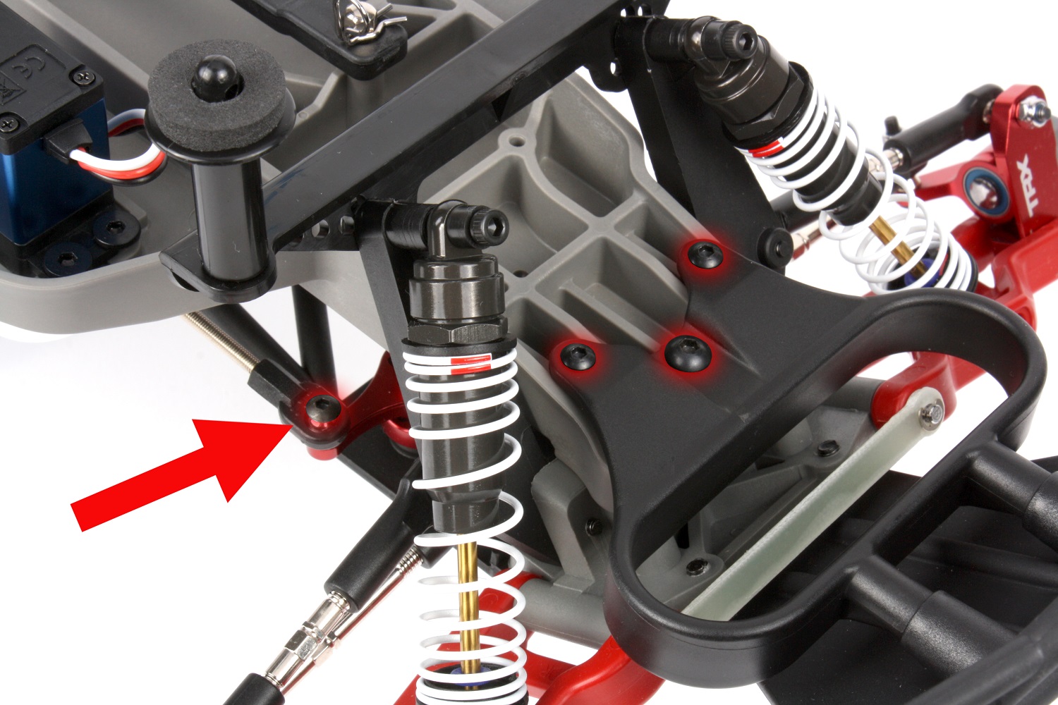 Remove the three top mount screws
