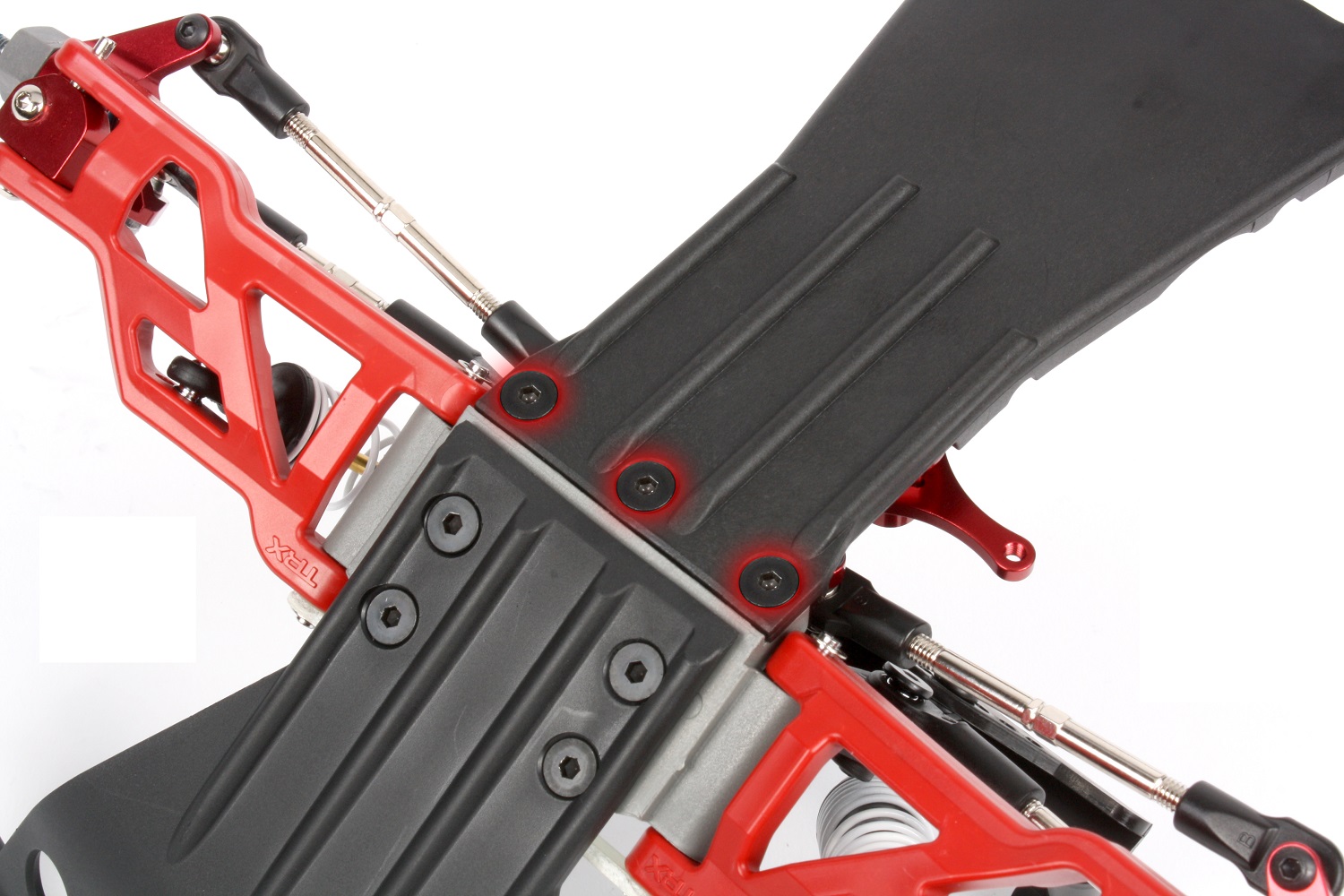 Install the bulkhead onto the lower chassis