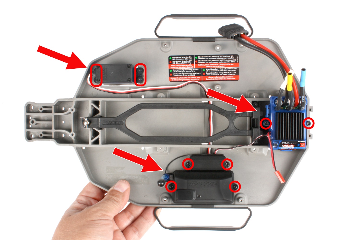 Remove the electronics
