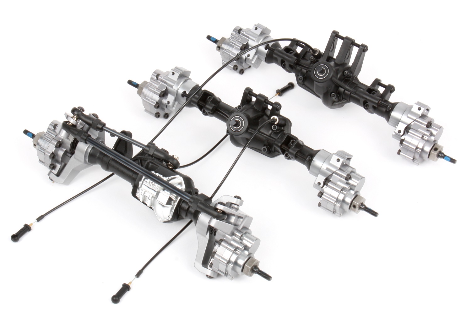 All three axles ready to install