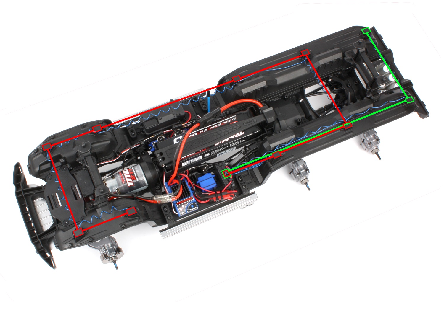 Route the wiring as shown