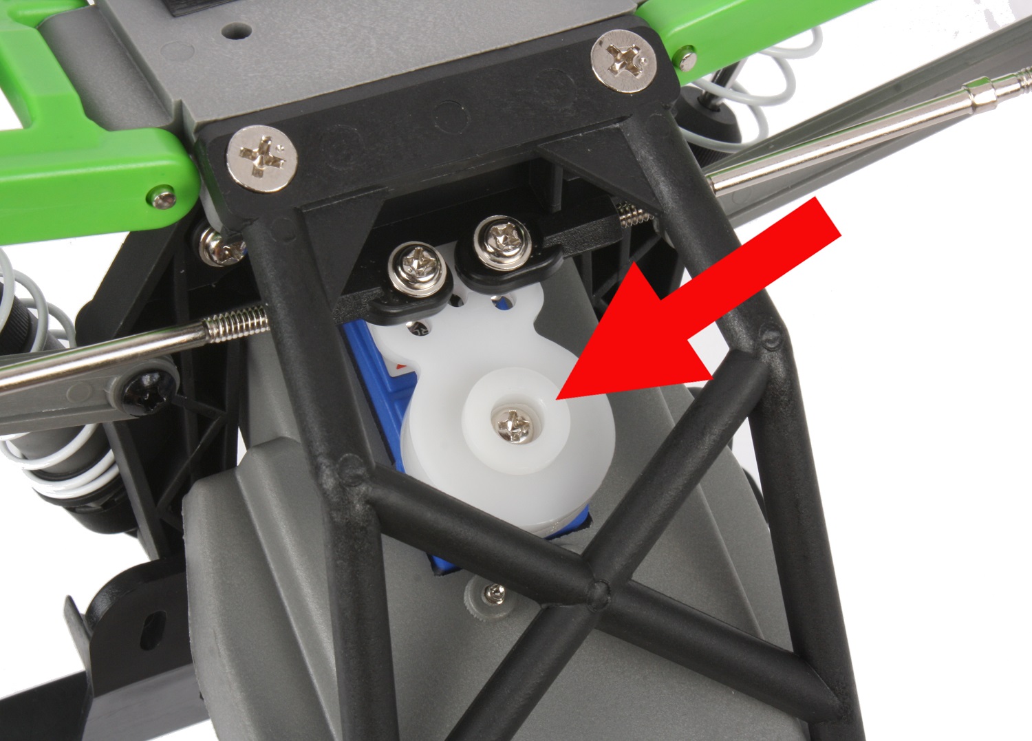 Remove the servo saver first