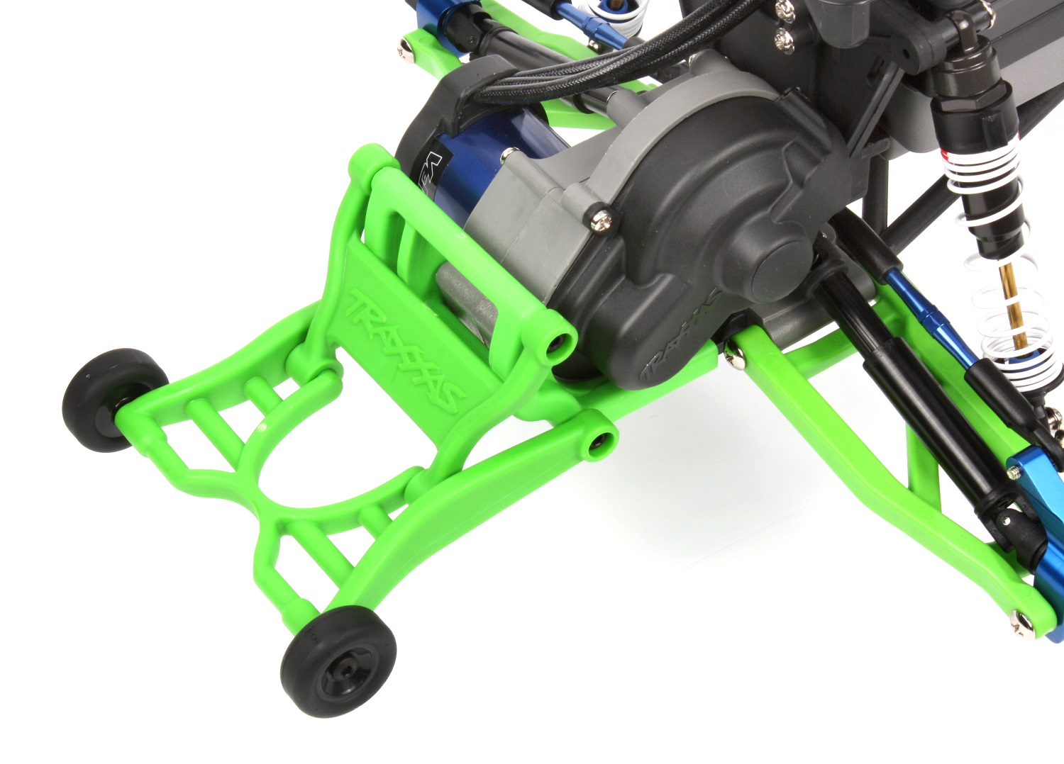 Wheelie bar installed
