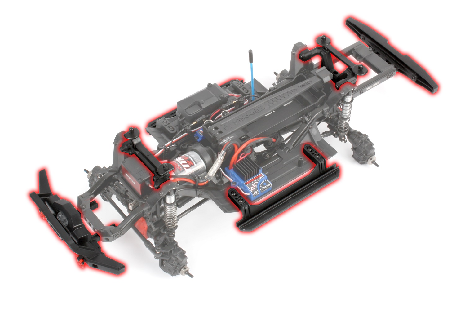 Install the mounts, sliders, and bumpers