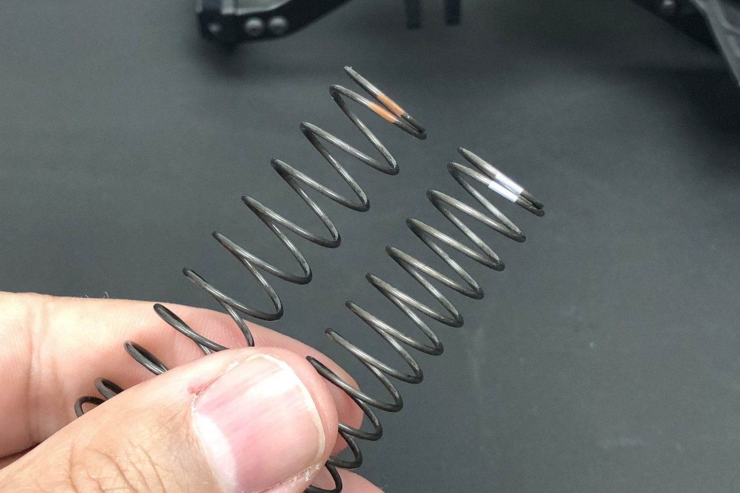 Springs are color-coded