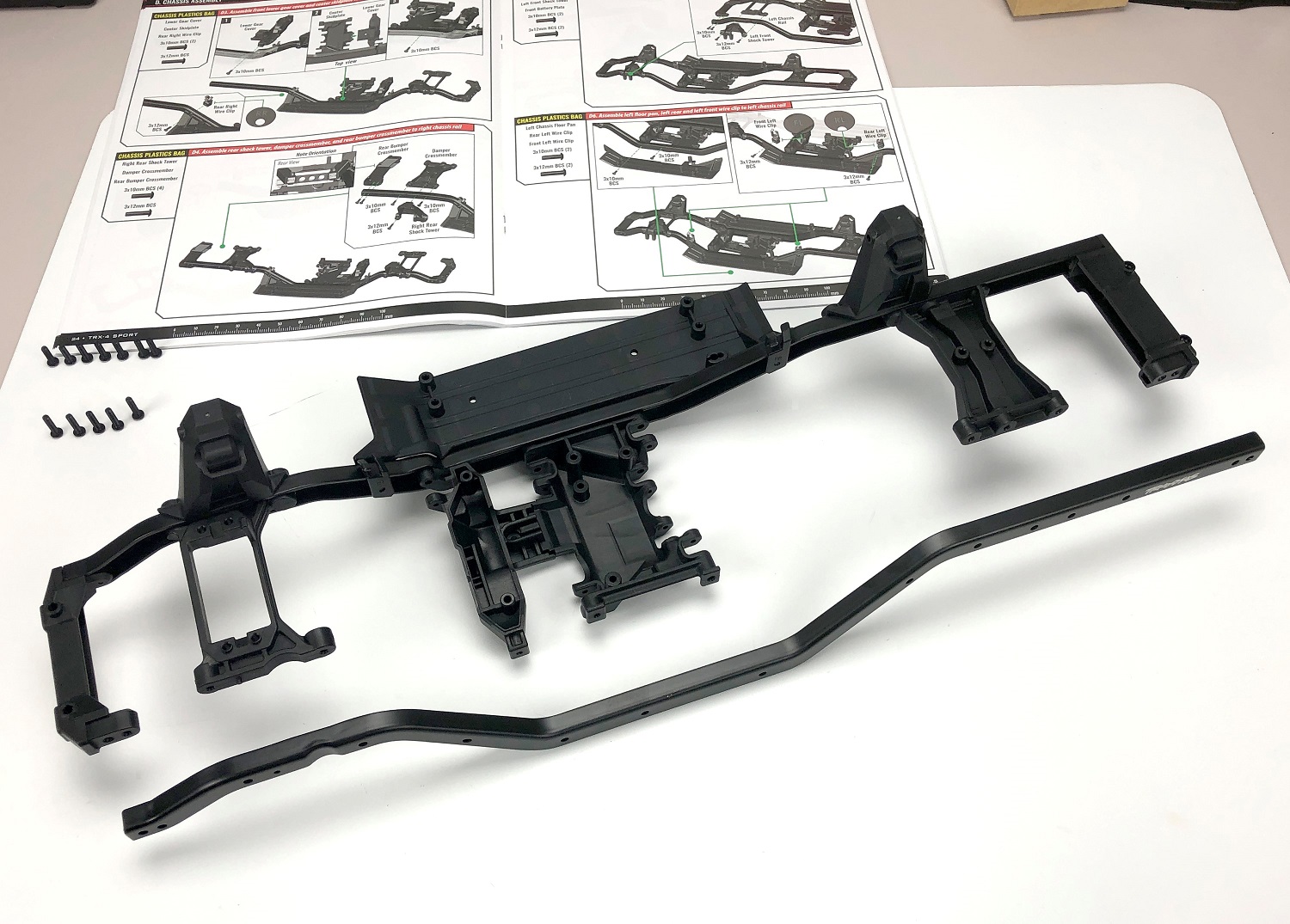 Adding the second rail is a snap