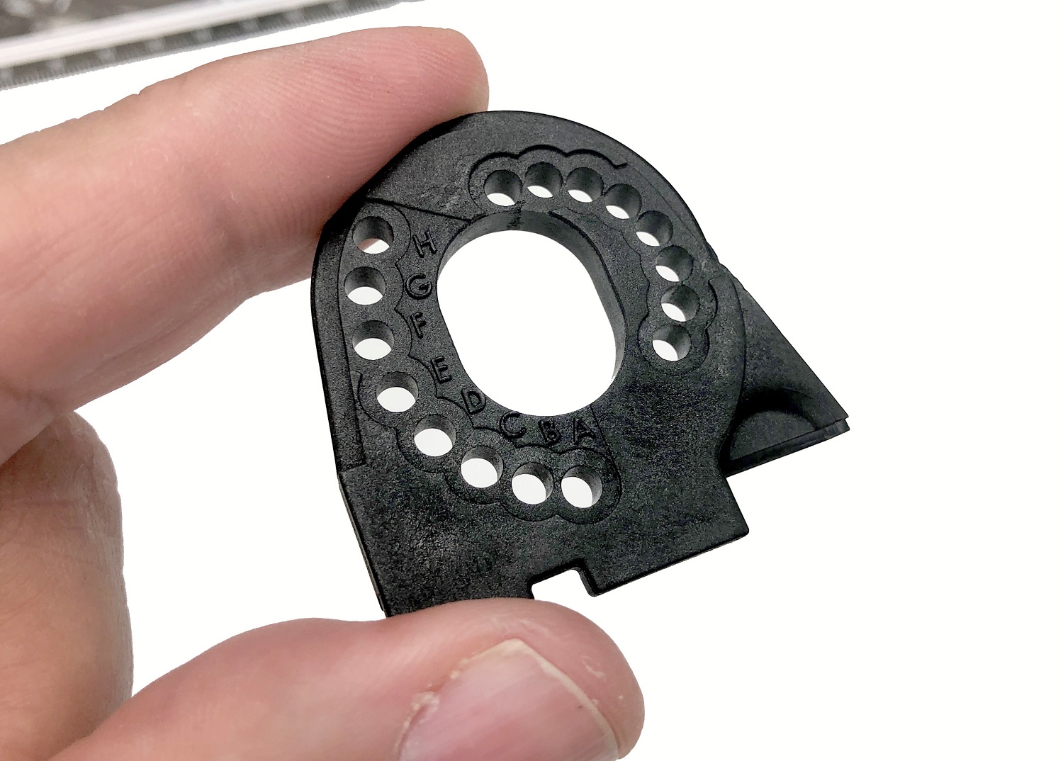 Keyed holes make gear mesh simple