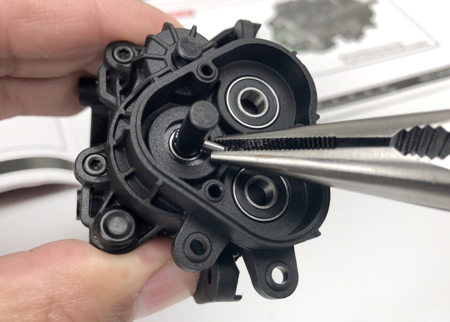 Use needle-nose pliers