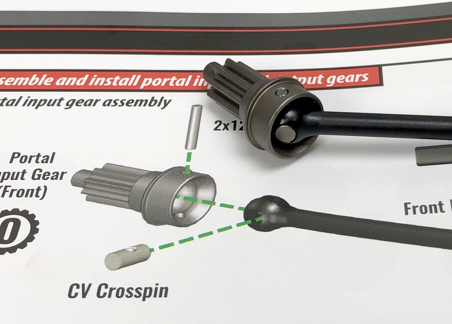 Crosspin installation