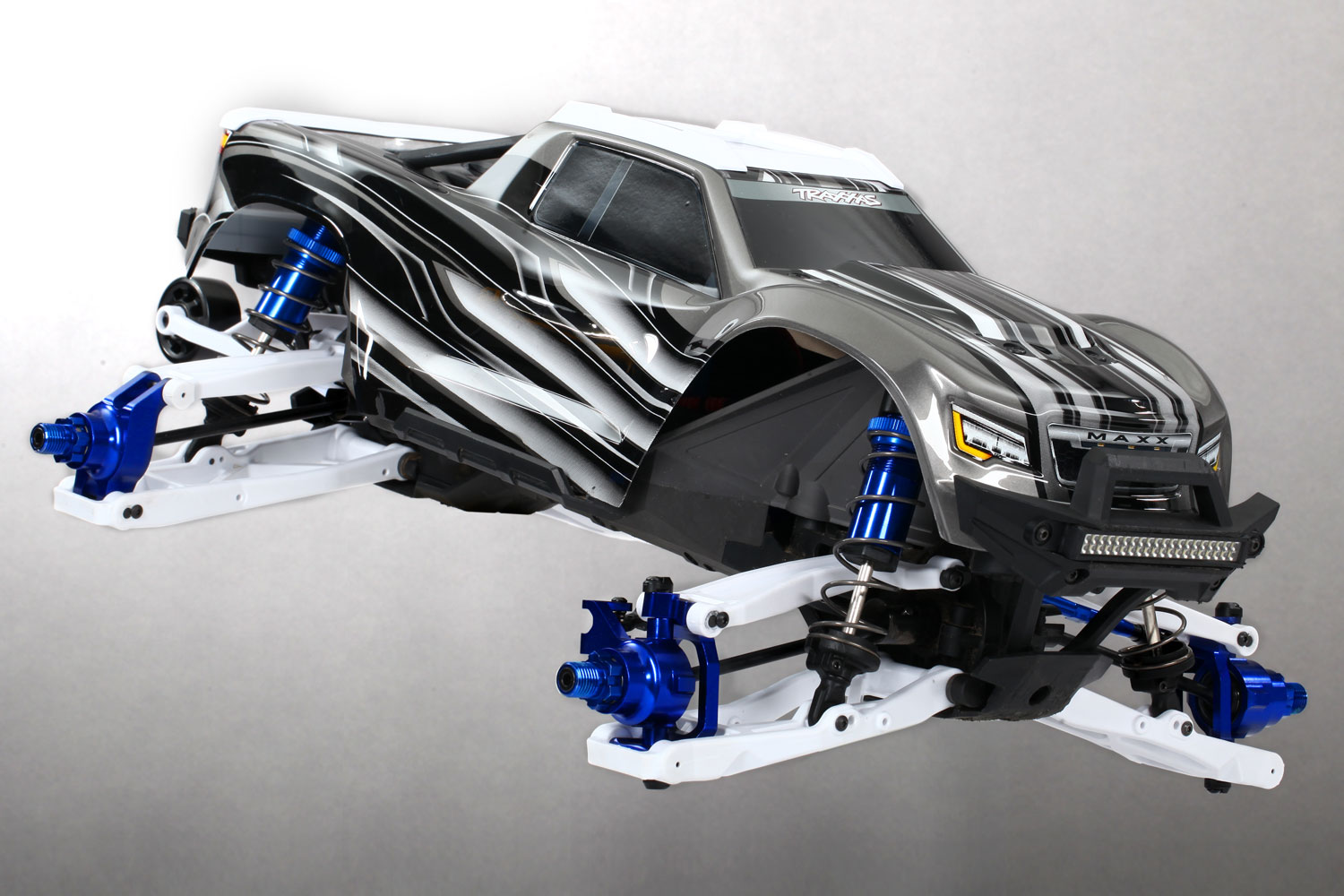Full blue aluminum parts