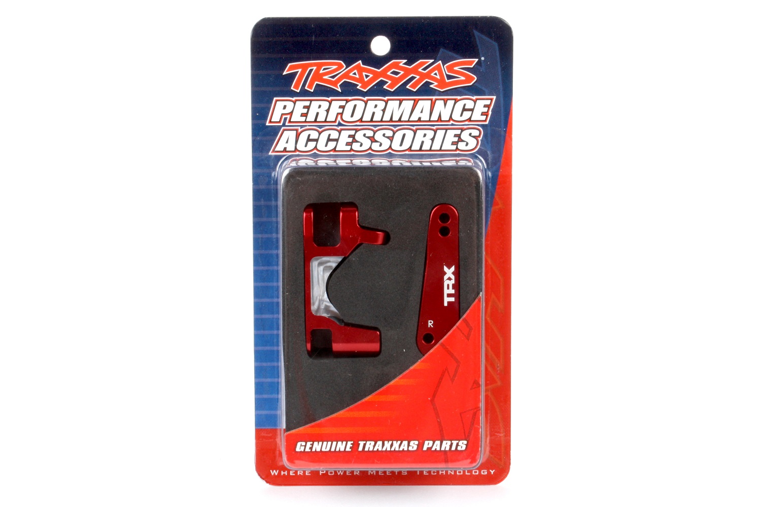 Red aluminum caster blocks