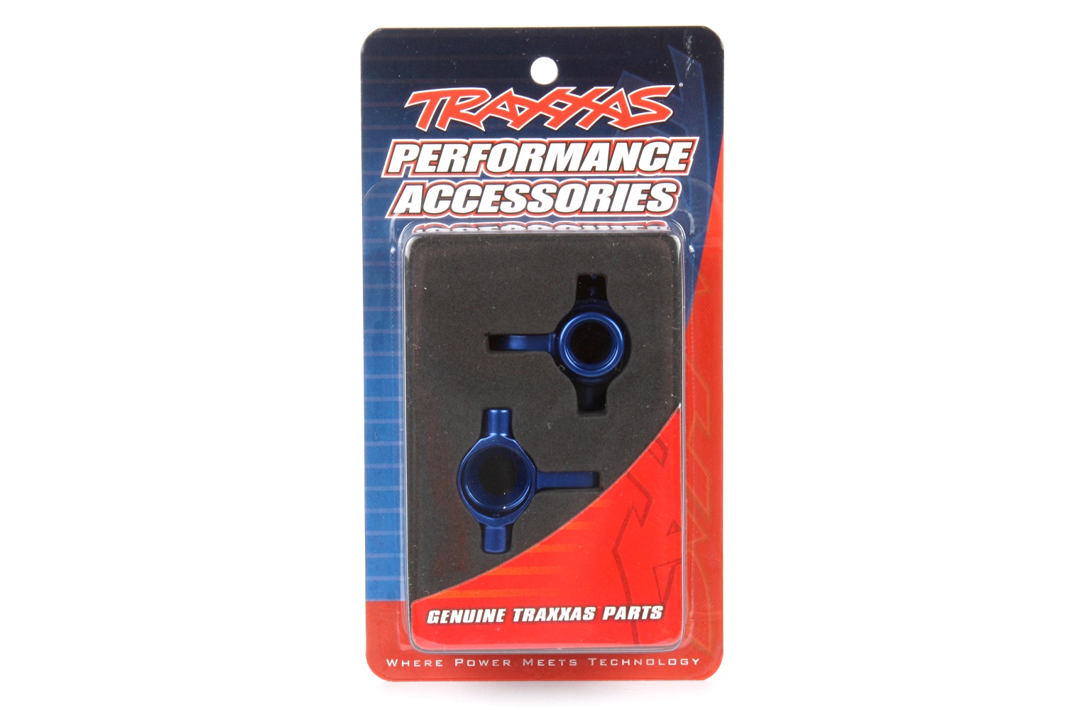 Blue aluminum steering blocks