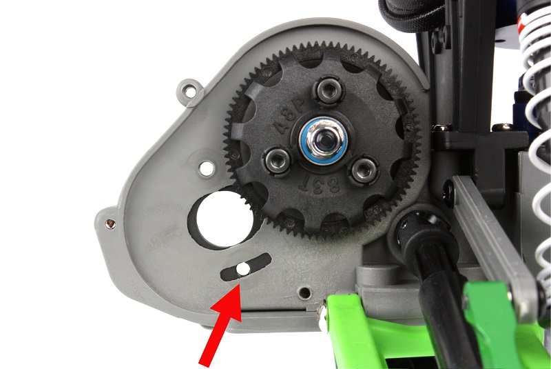 The adapter fills the adjustment slot