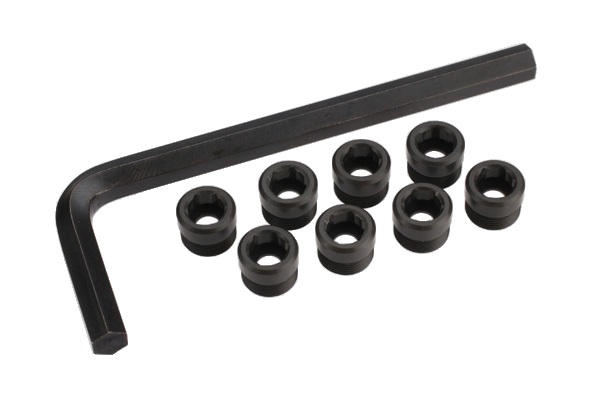 Aluminum pivot ball caps
