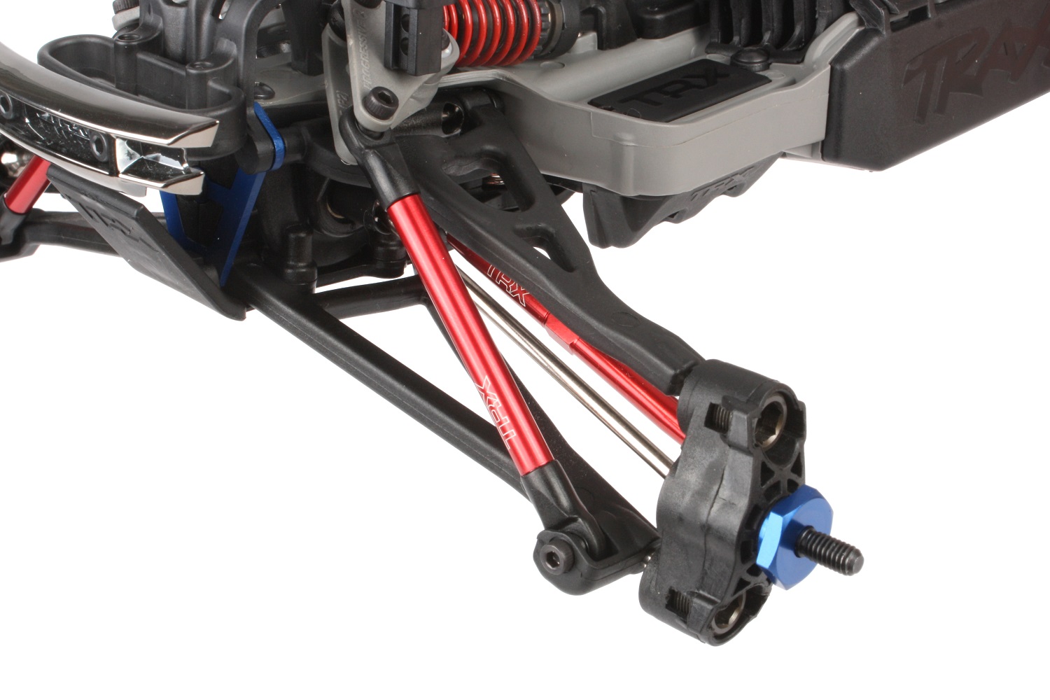 Installed toe links and pushrods