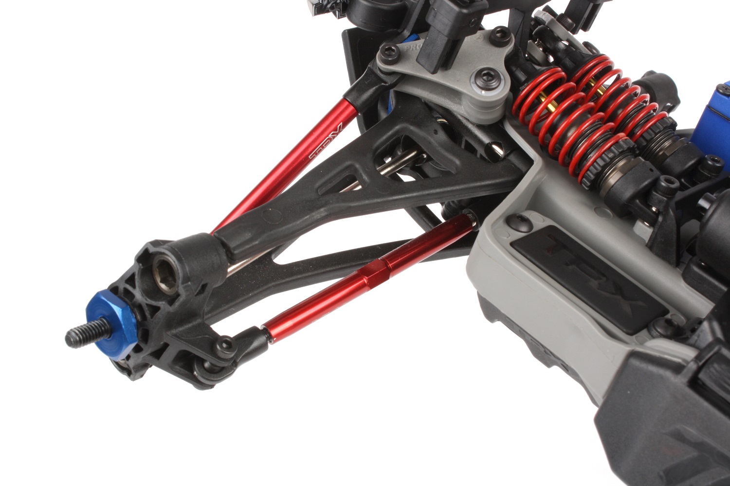 Installed toe links and pushrods