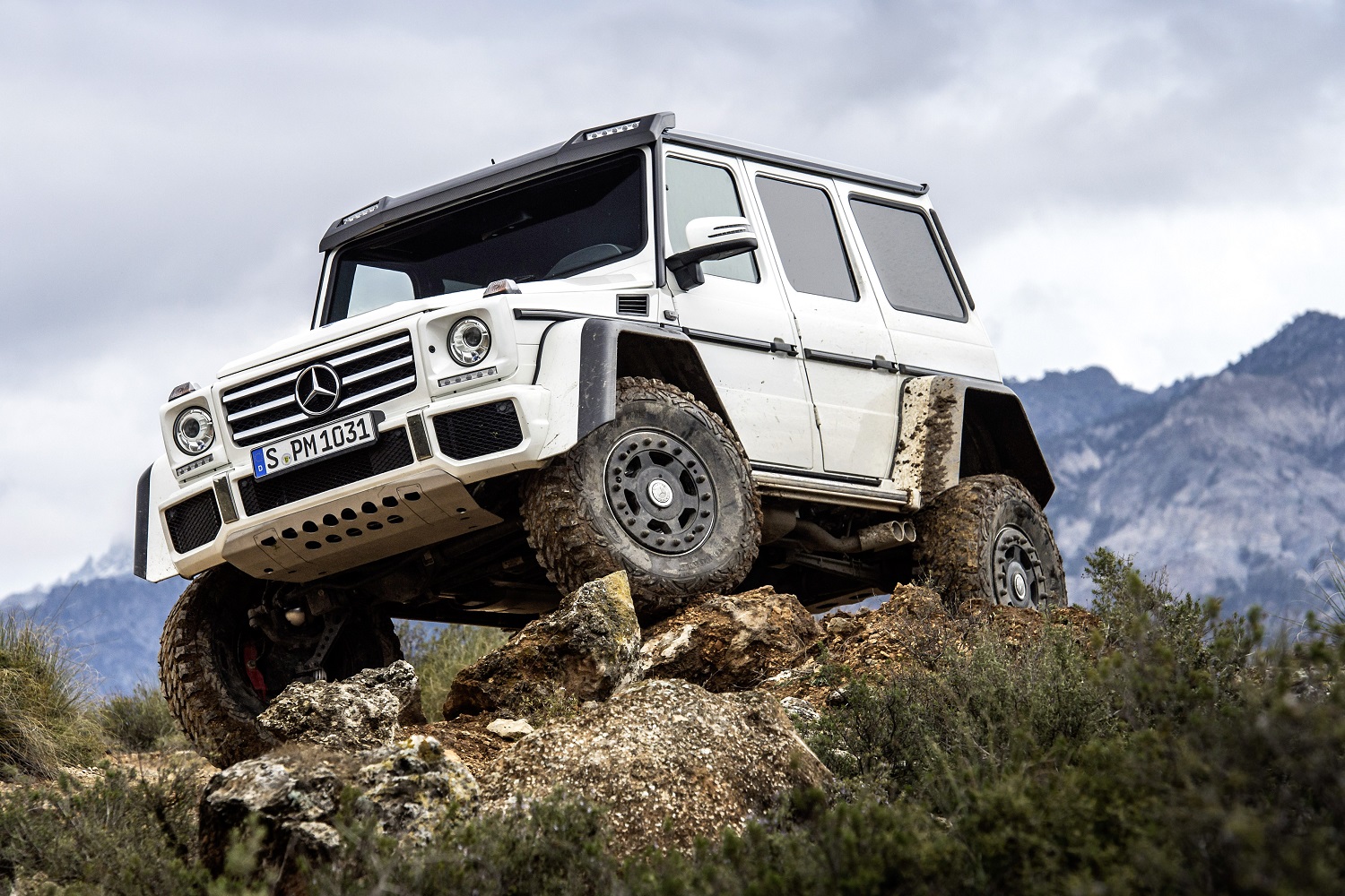White 4X4� rocks