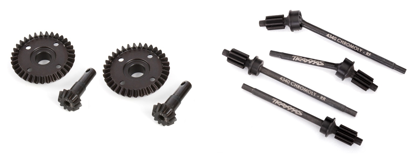 Hardened gears and chromoly shafts